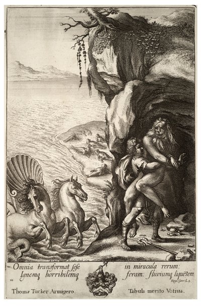 Aristaeus and Proteus (State 2) by Wenceslaus Hollar